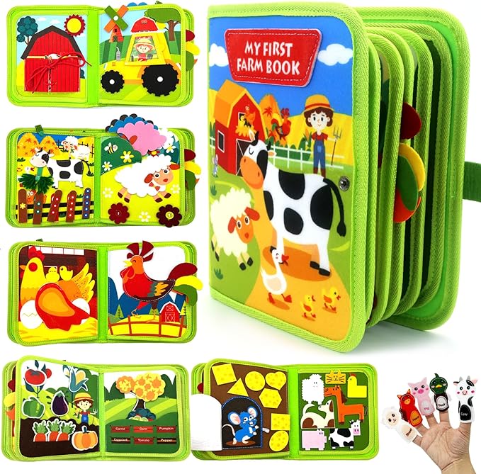 Montessori Farm Animal Story Book – Interactive Early Learning Adventure For Kids