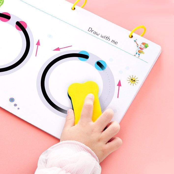 Reusable Writing Practice Book Set – Fun Early Writing & Learning Workbook for Kids