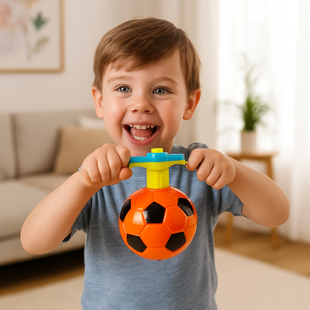LED Light Football Spinning Top – Fun, Motion & Glow Action Toy