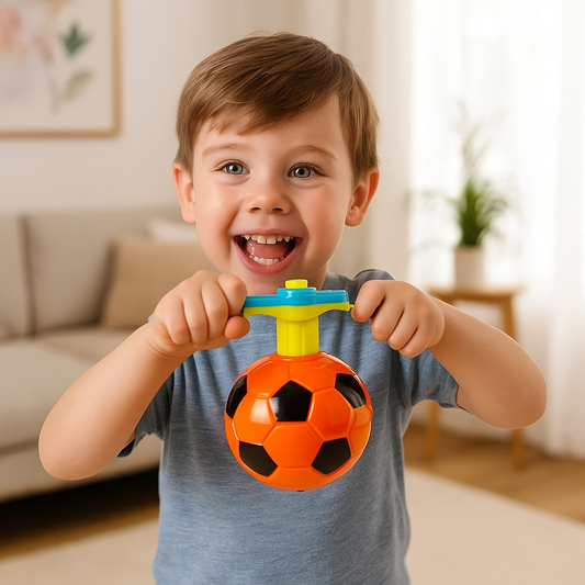 LED Light Football Spinning Top – Fun, Motion & Glow Action Toy