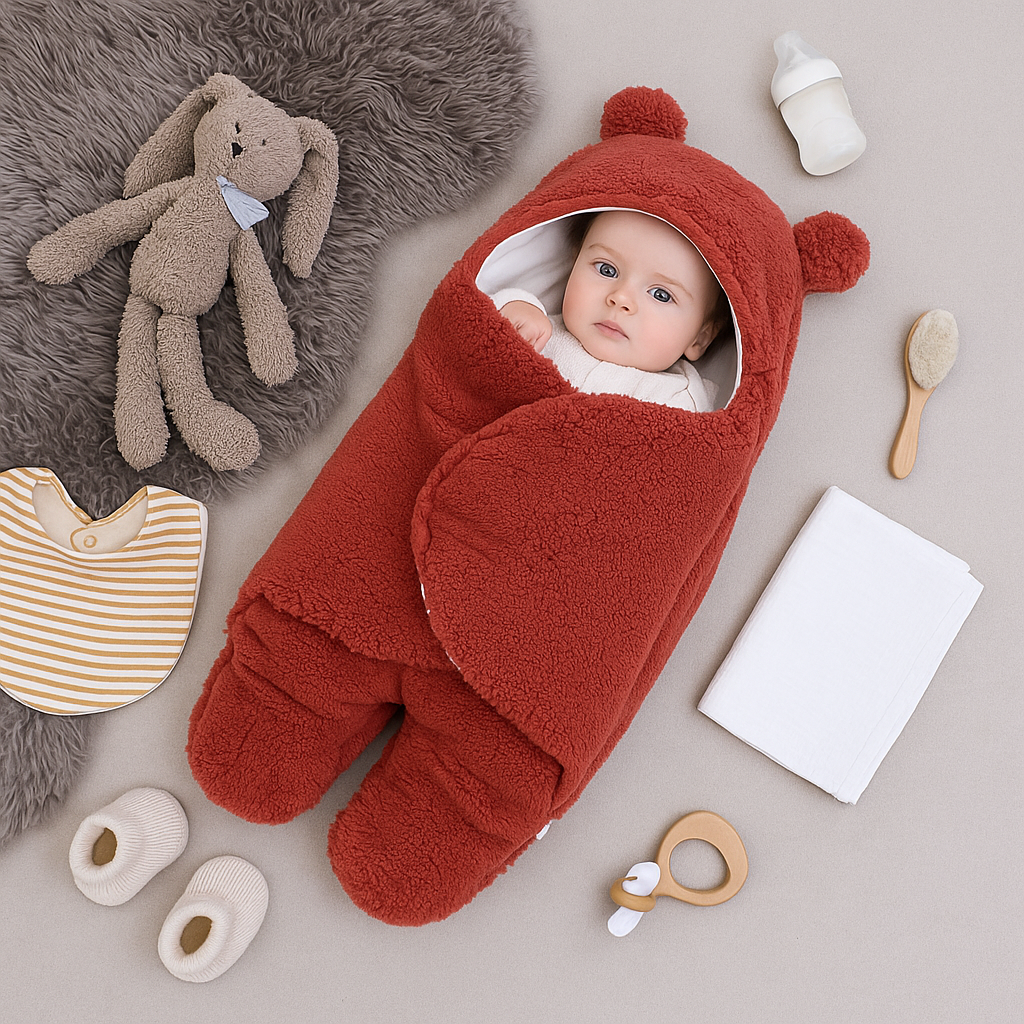 Baby Bear Blanket & Pyjama Set – Soft Comfort Sleep Set for Babies