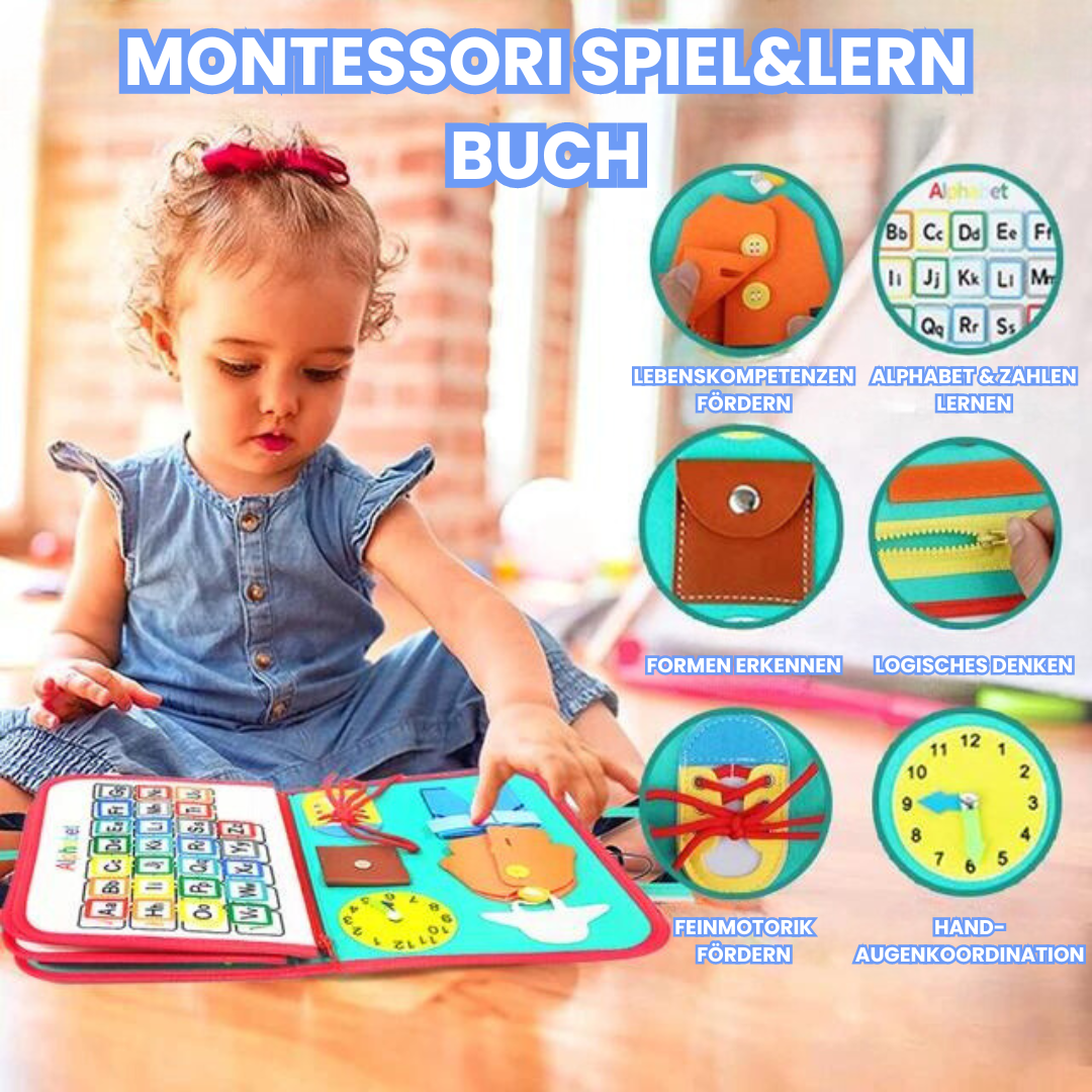 Busy Learning Book – Interactive Educational Activity Book for Kids