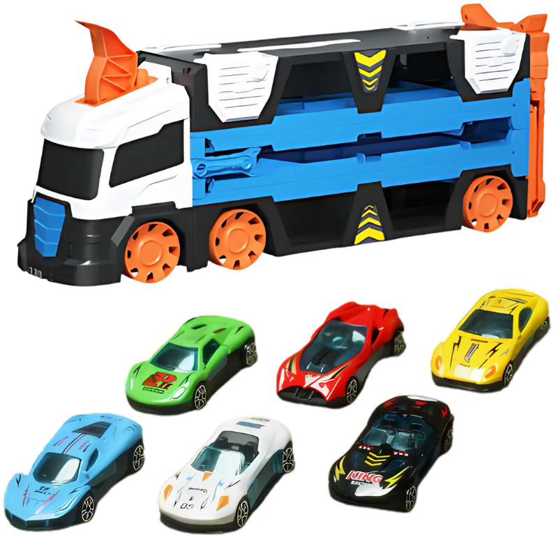 Mega Truck – Car Transporter with Dual Racing Track