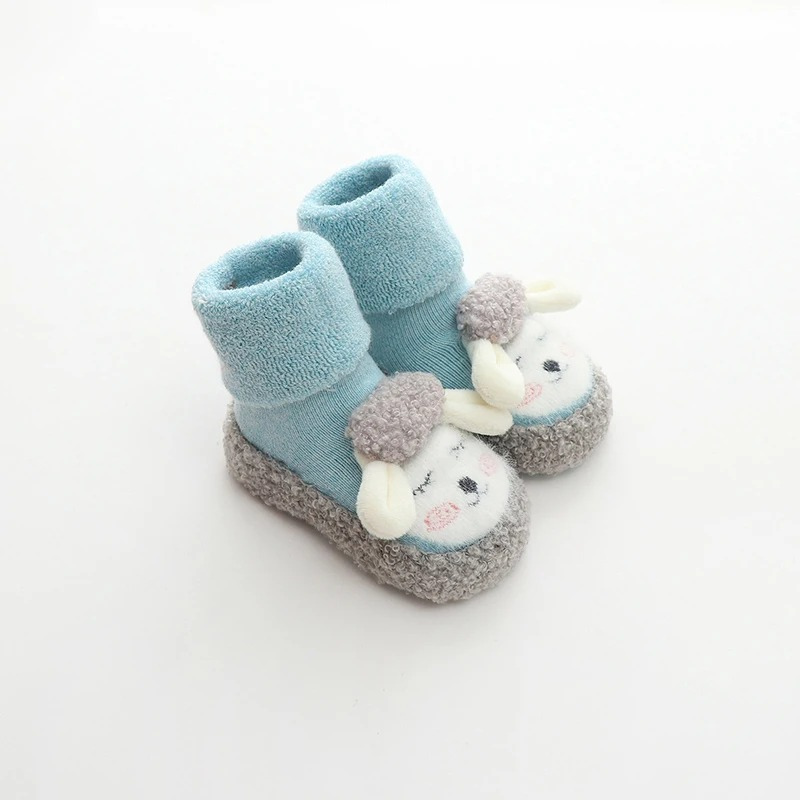Cozy Paw Baby Plush Shoes - Soft Non-Slip Cartoon Booties for Babies