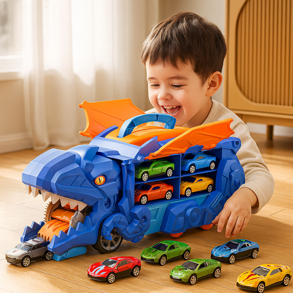 Dinosaur Car Transport Truck – Transforming Dino Adventure Toy