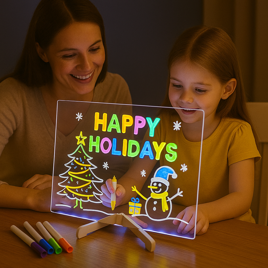 LED Drawing Board for Kids – Light-Up Creative Writing & Learning Tablet
