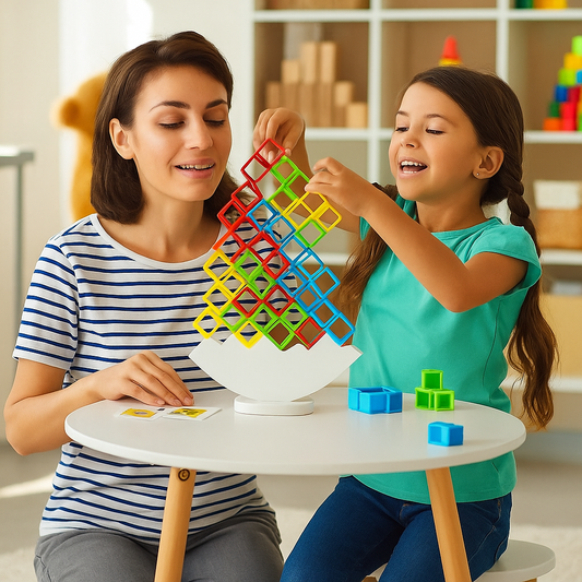 Balance Puzzle Game – Montessori Skill & Stability Building Toy For Kids & Family
