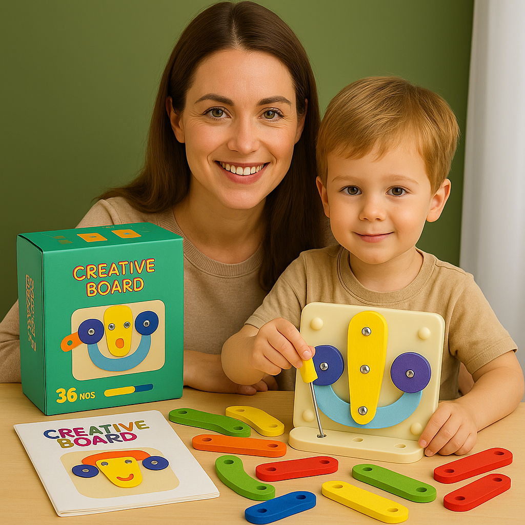 Interactive Wooden Learning Board – Fun Early Learning Through Play