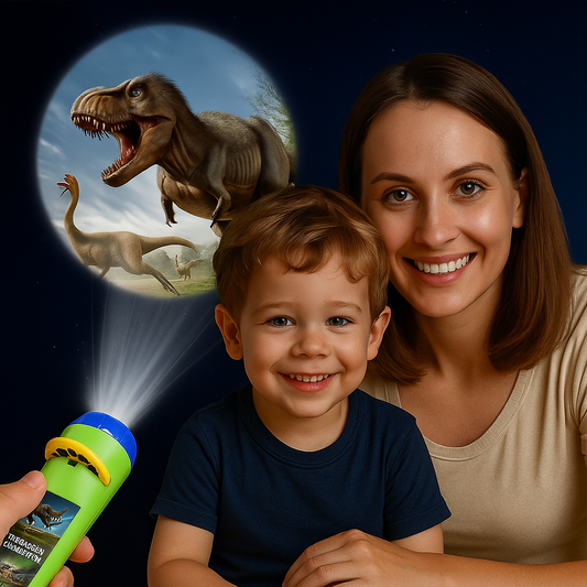 Lumosaur Projection Torch – Bedtime Story Projector For Curious Little Minds