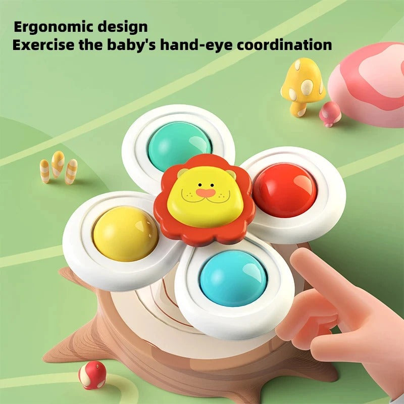 Suction Spin Toy Set – Endless Sensory Fun for Babies