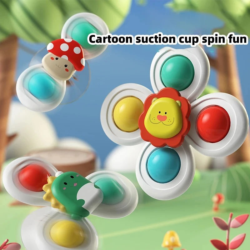 Suction Spin Toy Set – Endless Sensory Fun for Babies