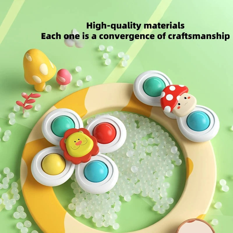 Suction Spin Toy Set – Endless Sensory Fun for Babies