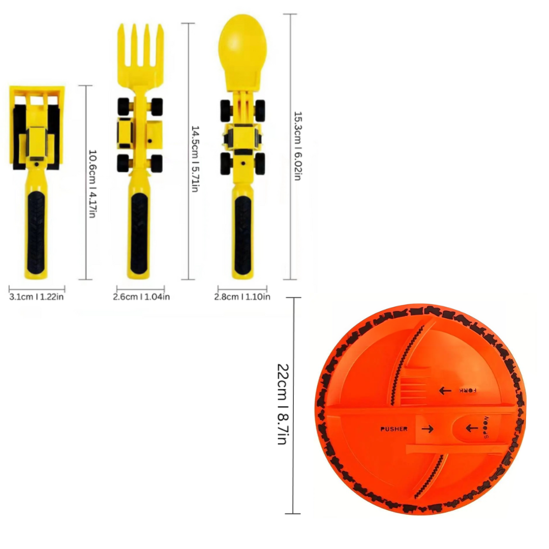 Construction Dinner Set – Turn Mealtime Into a Building Adventure