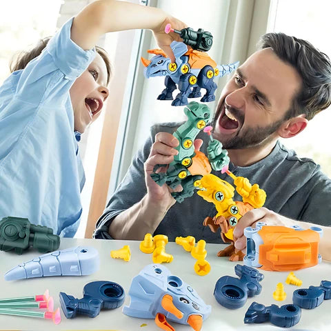 Dinosaur Building Set – Buildable Dino Action Set with Screwdriver