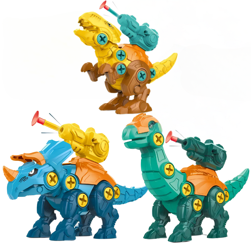 Dinosaur Building Set – Buildable Dino Action Set with Screwdriver