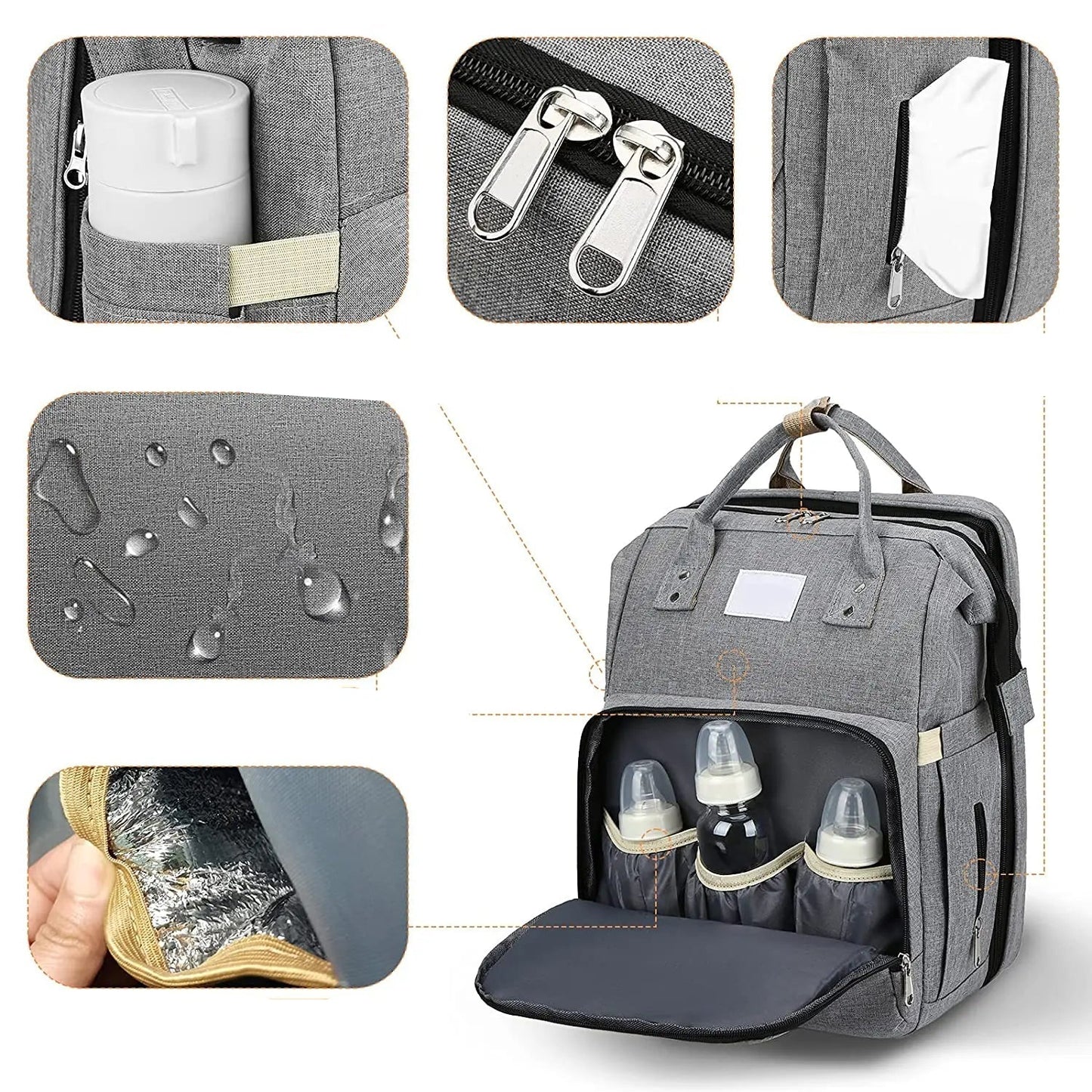 Diaper Backpack for Parents & Babys – Smart Organizer Backpack with USB Port