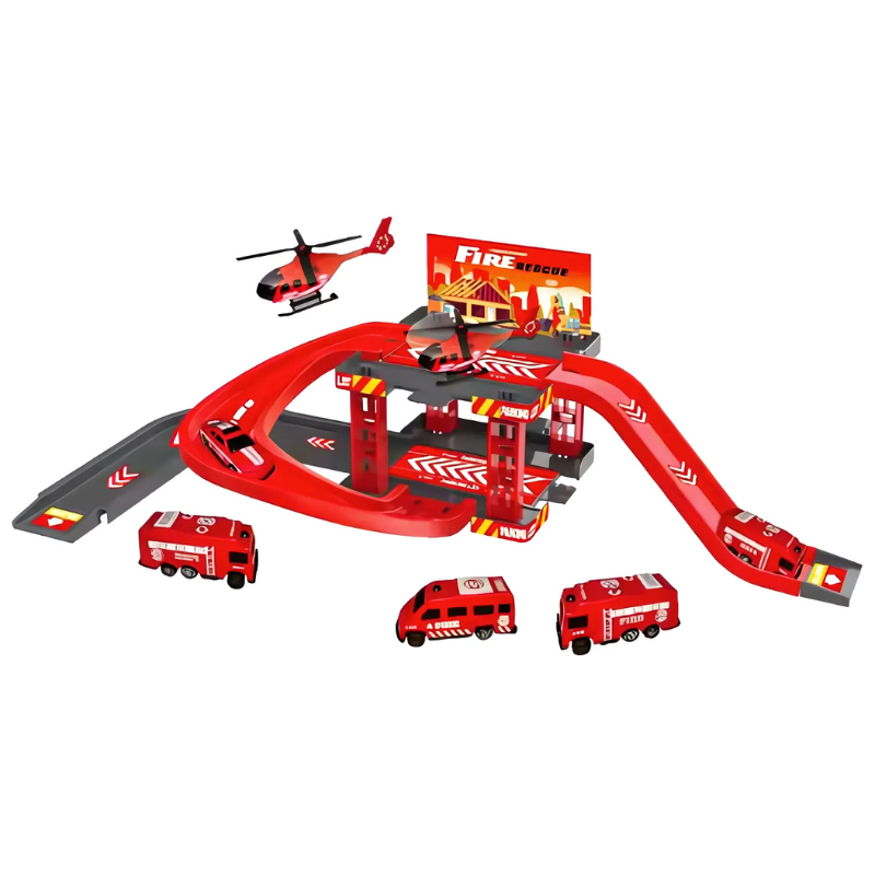 Rescue Ranger Large Emergency Station Playset with Ramps & Tower
