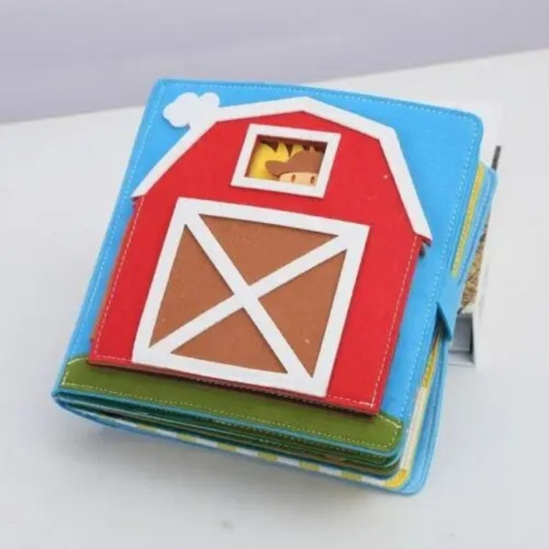Farm Felt Book – Interactive Montessori Farm Learning Adventure for Kids