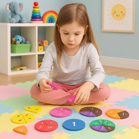 Math Magic Learning Set – Hands-On Fraction & Numbers Discovery Toy