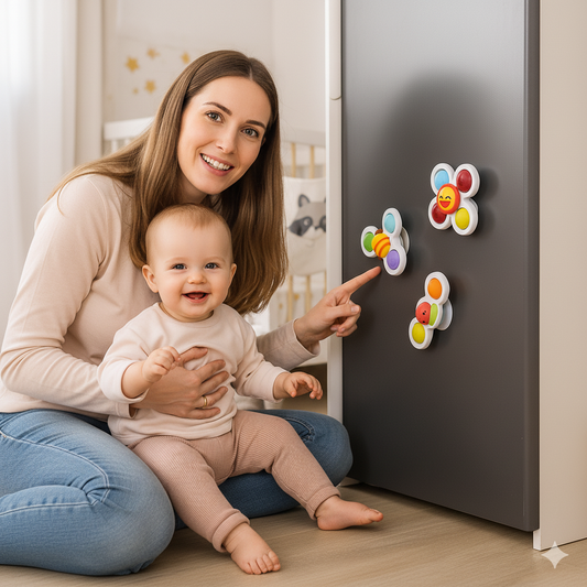 Suction Spin Toy Set – Endless Sensory Fun for Babies
