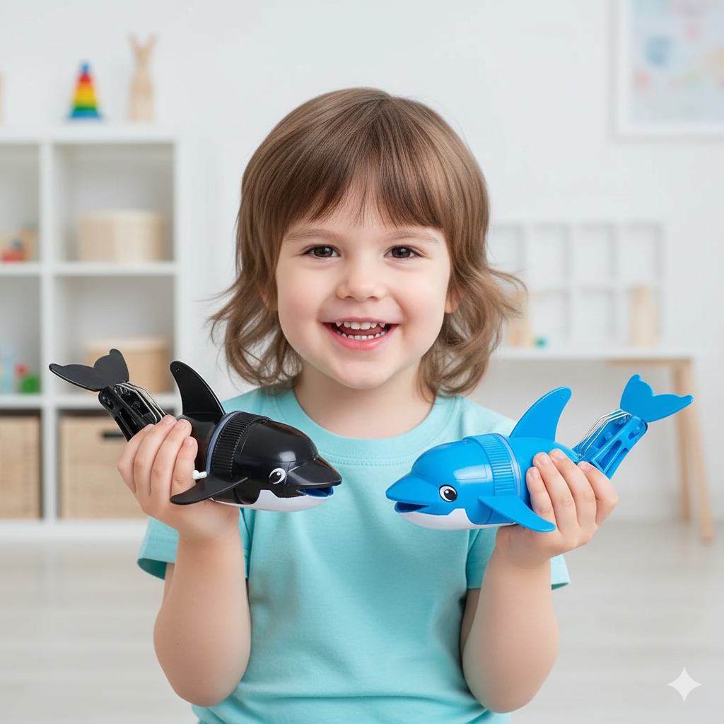 Delphini – Interactive Floating Dolphin Bath Toy for Kids