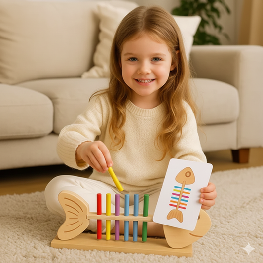 Wooden Stick Puzzle – Learn, Sort & Build Essential Skills Through Play