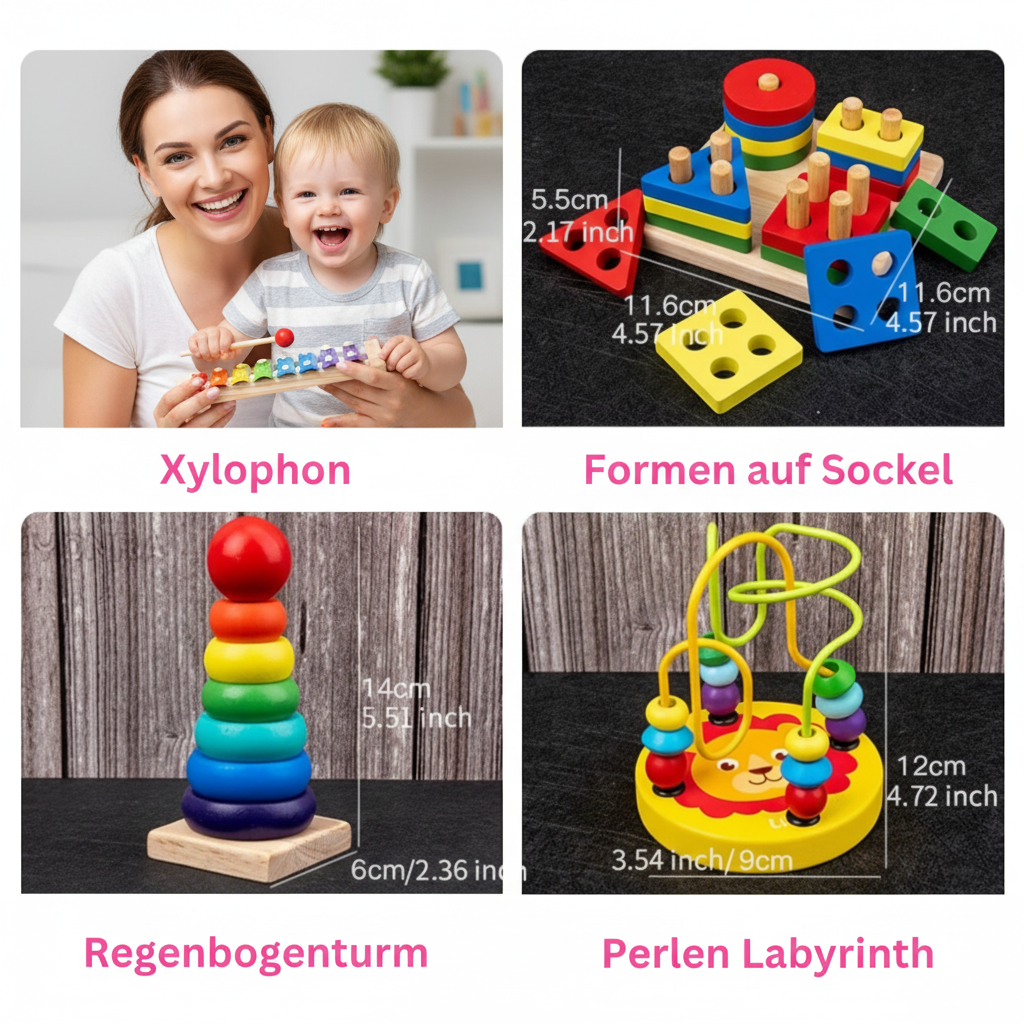 9 in 1 Montessori Wooden Music Set – Sensory Learning Through Sound & Play