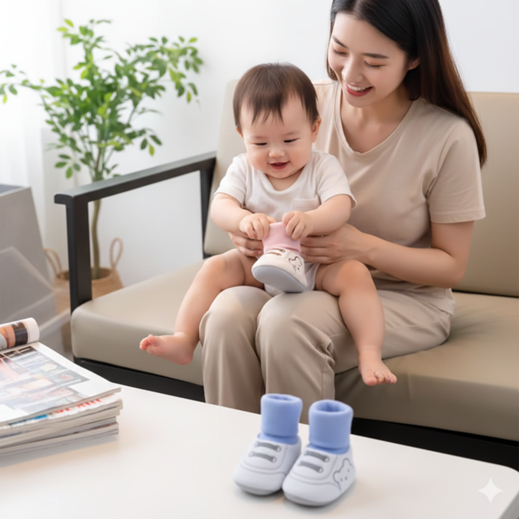 Cozy Steps – Breathable Soft-Sole First Walking Baby Shoes