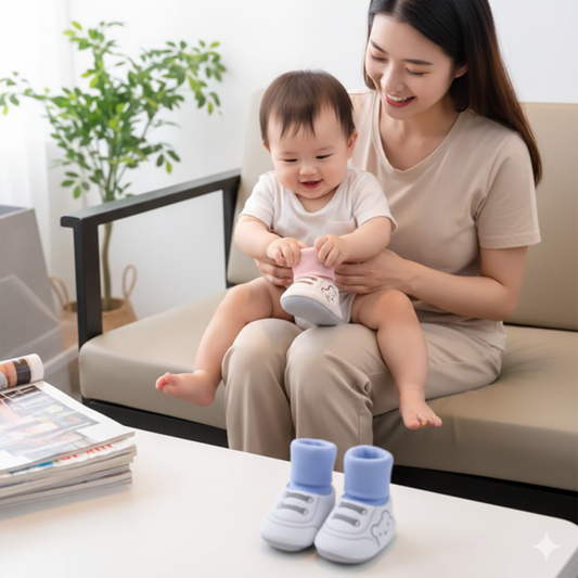 Cozy Steps – Breathable Soft-Sole First Walking Baby Shoes