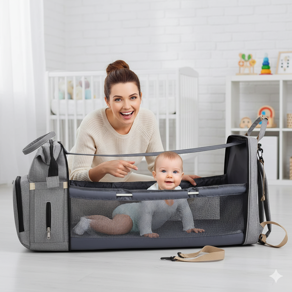 Diaper Backpack for Parents & Babys – Smart Organizer Backpack with USB Port