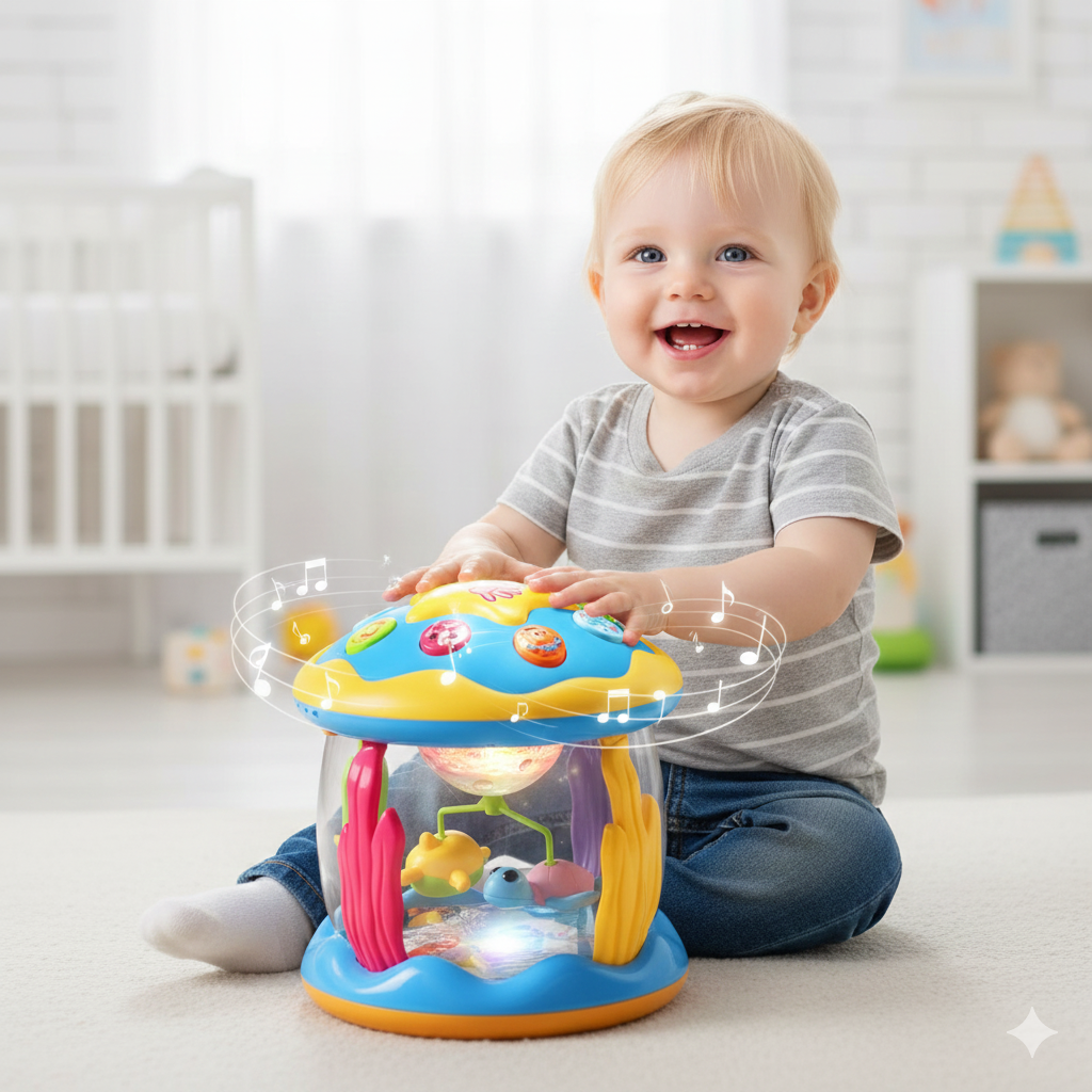 Sound Carousel – Musical Ferris Wheel Toy with Lights & Sound for Babies