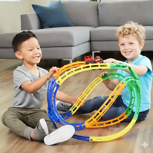 Loop-Lok - Flexible 3D Train Track System with Lights & Sound