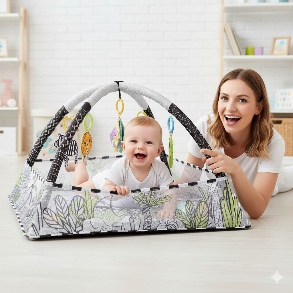 Baby Activity Play Mat – Sensory Fun &amp; Safe Development from Day One