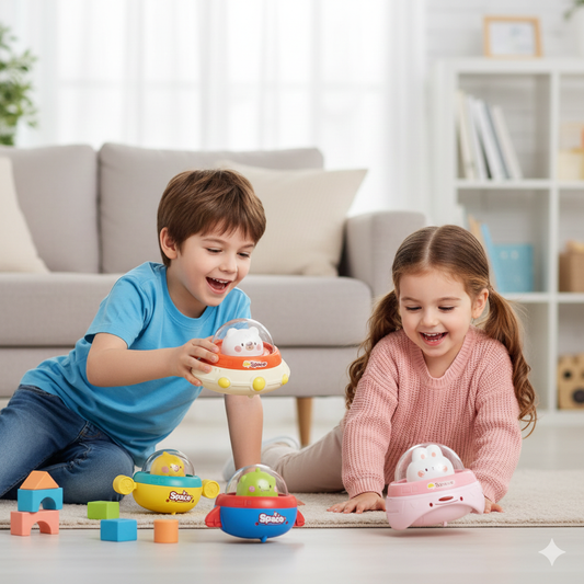 Space Racers - Push & Go Space Vehicle Toy Set for Kids