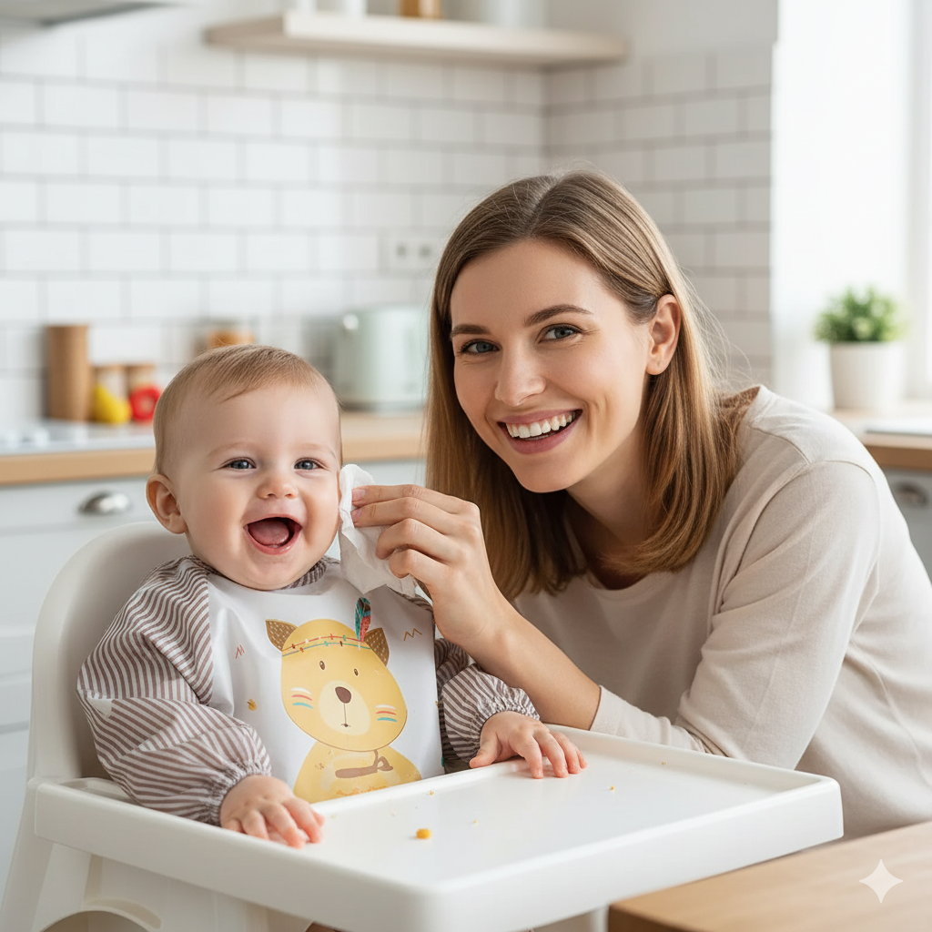 BabySleeve Bib – Long Sleeve Waterproof Bib For Mess-Free Mealtimes