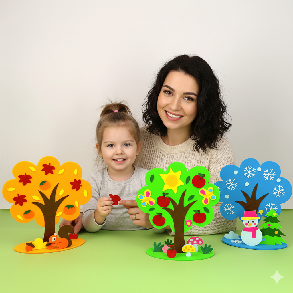 Fantasie Tree 4 Seasons Felt Decor Play Set