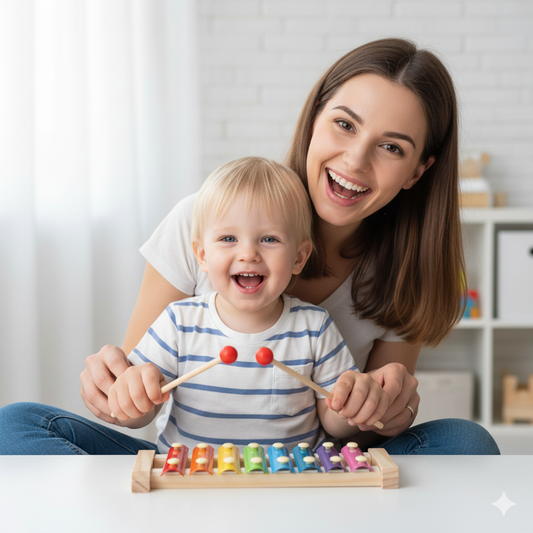 9 in 1 Montessori Wooden Music Set – Sensory Learning Through Sound & Play