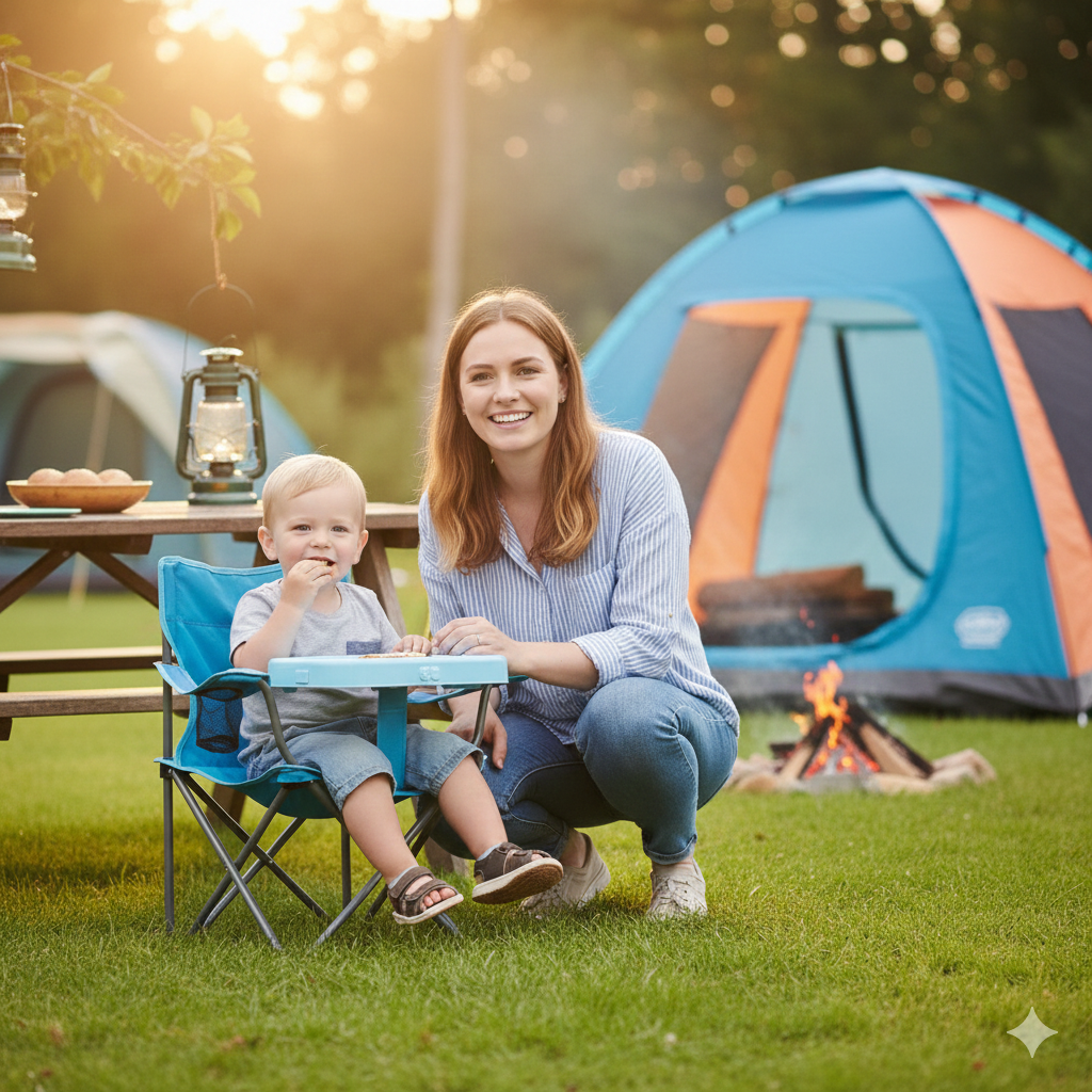 Kids Camping Chair – Lightweight Foldable Toddler Outdoor Adventure Seat