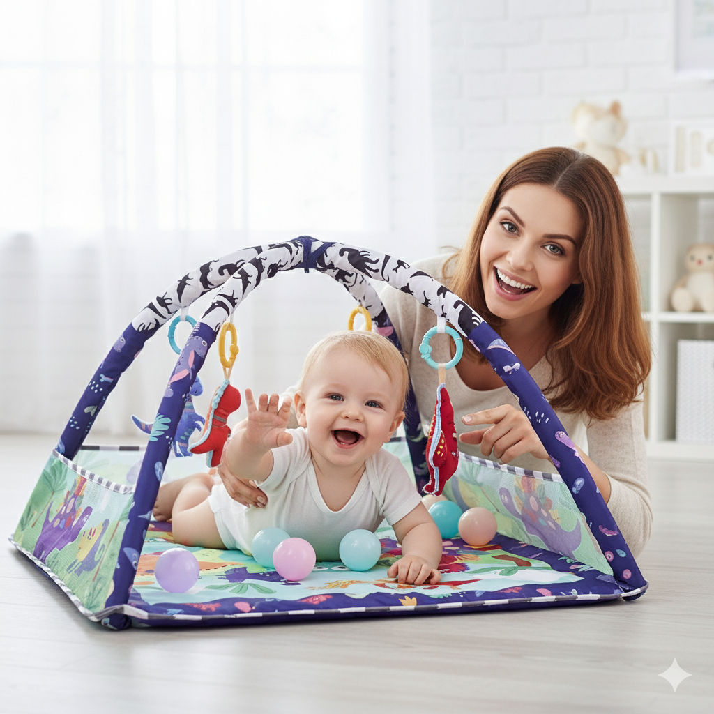Baby Activity Play Mat – Sensory Fun &amp; Safe Development from Day One