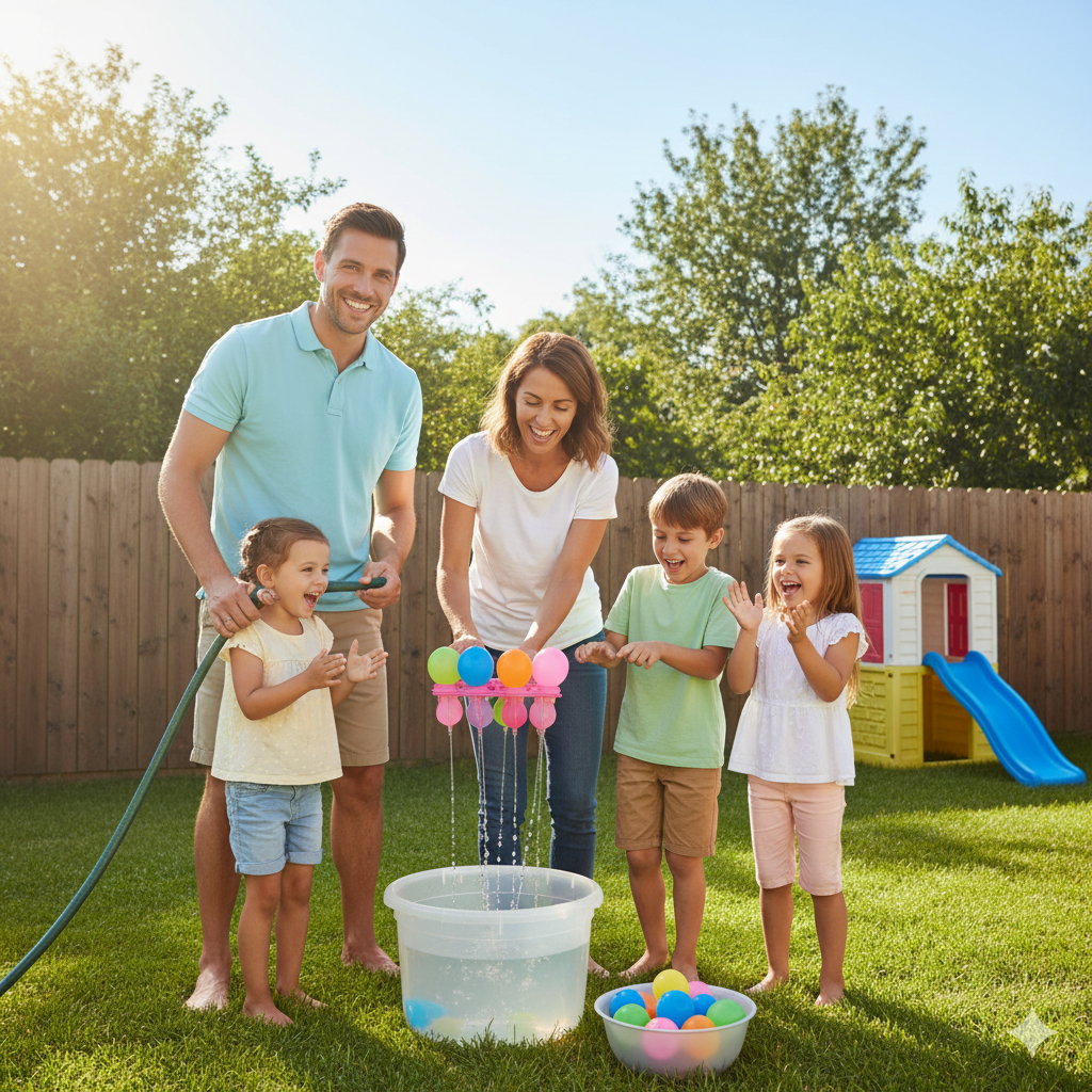 Reusable Magnetic Water Balloons – Fast-Fill Summer Water Fun for Kids