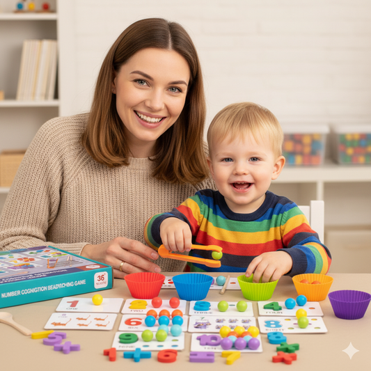 Montessori Number & Colour Sorting Set – Learn Through All Senses