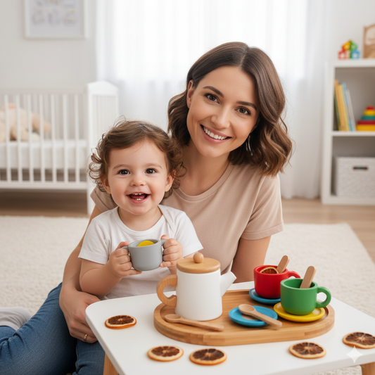 Wooden Tea Set – Imaginative Role Play for Creative Little Hosts