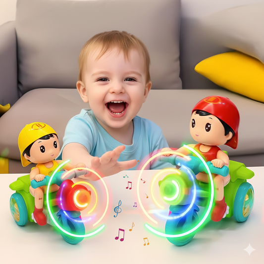 Spin, Ride & Explore – The Ultimate 360° Electric Rock Biker Adventure Toy