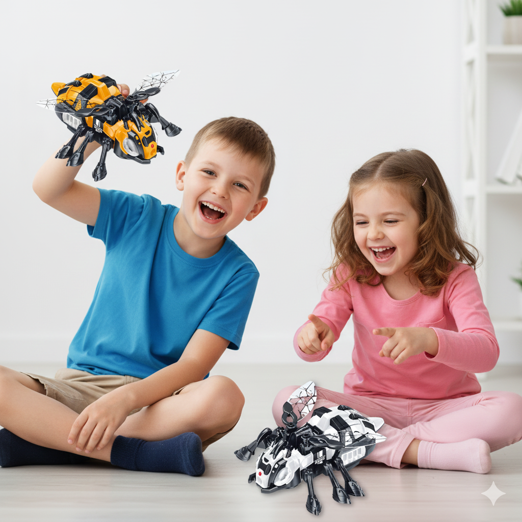 CrawlBee - 360° Interactive Crawling Bee Toy with Lights & Sound
