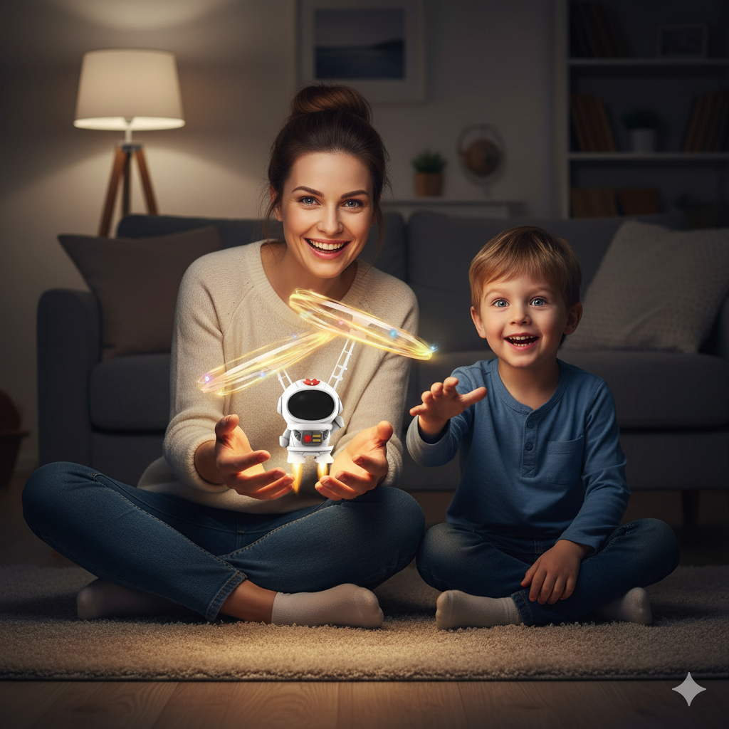 Interactive Floating Astronaut – Hand-Controlled Space Adventure Toy For Kids