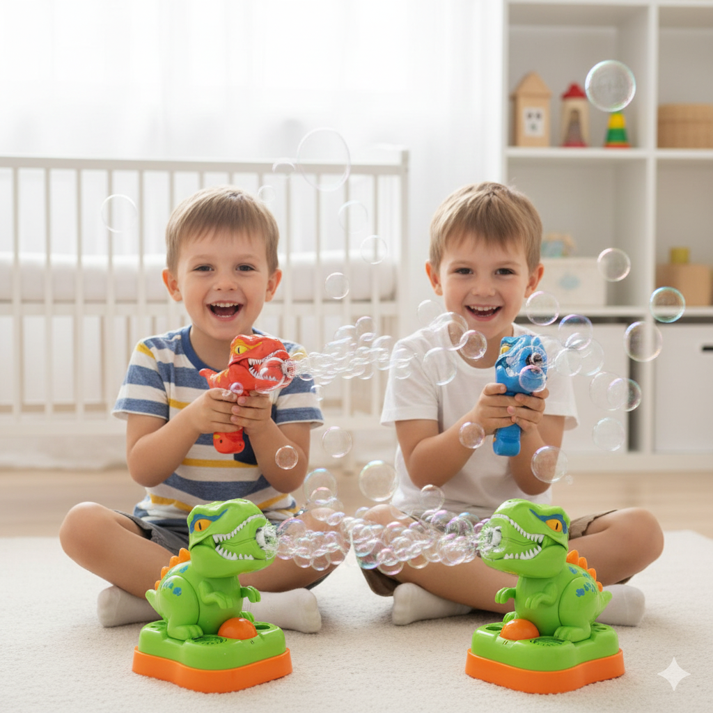 Soap Dino– Magical Dinosaur Bubble Blaster for Kids