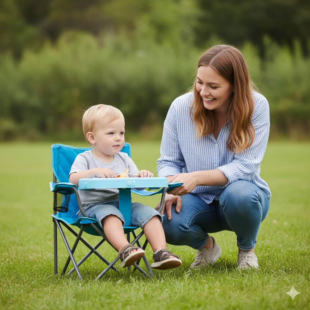 Kids Camping Chair – Lightweight Foldable Toddler Outdoor Adventure Seat