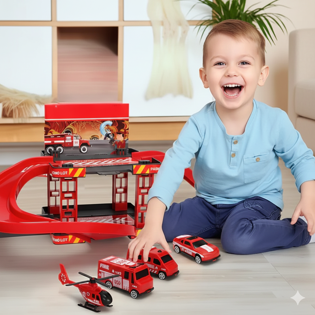Rescue Ranger Large Emergency Station Playset with Ramps & Tower