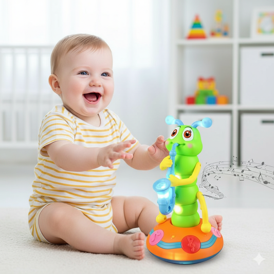 Dancing Caterpillar – Musical Light-Up Crawling Toy for Early Development