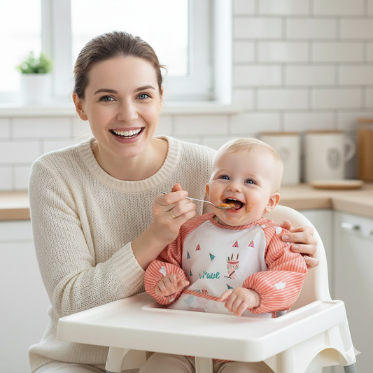 BabySleeve Bib – Long Sleeve Waterproof Bib For Mess-Free Mealtimes